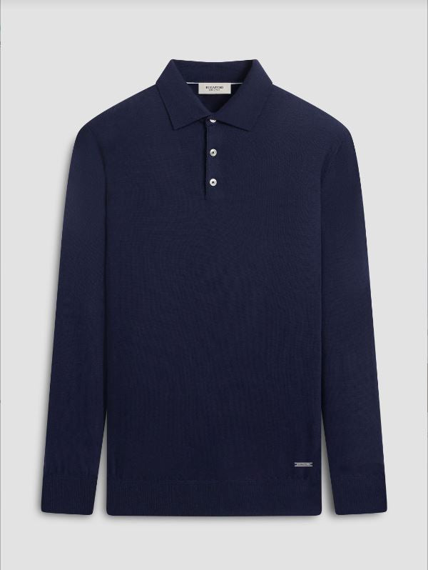 Bugatchi LS 3 Button Polo Sweater