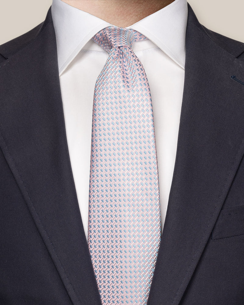 Eton Geometric Silk Tie