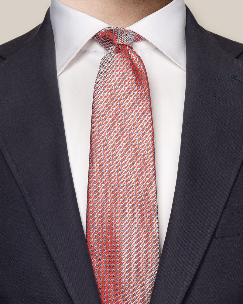 Eton Geometric Silk Tie