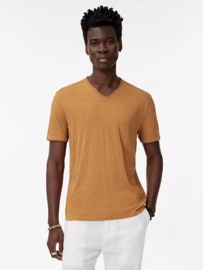 John Varvatos SS Miles Slub V-neck