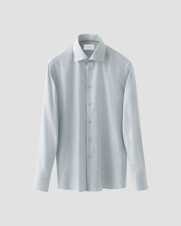 Eton Slim Semi Solid Dobby Dress Shirt