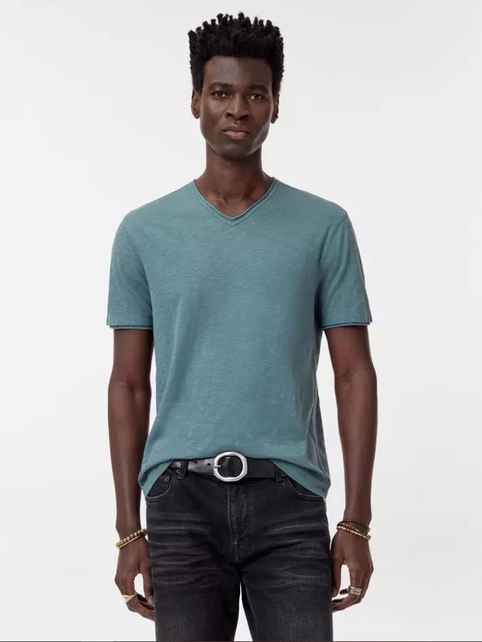 John Varvatos SS Miles Slub V-neck