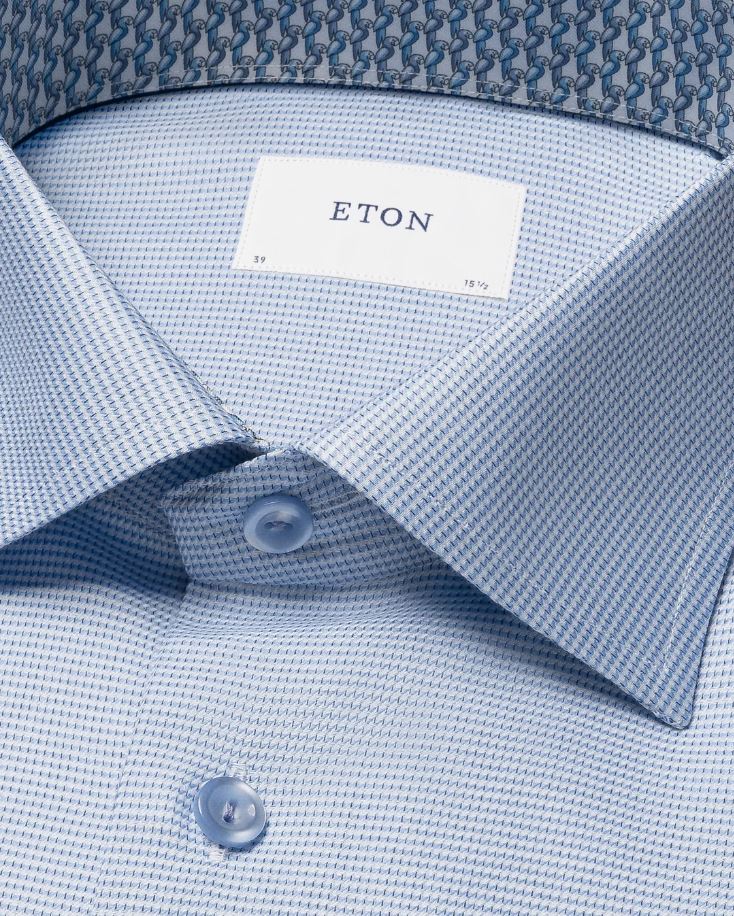 Eton Contemporary Semi Solid Dobby Shirt