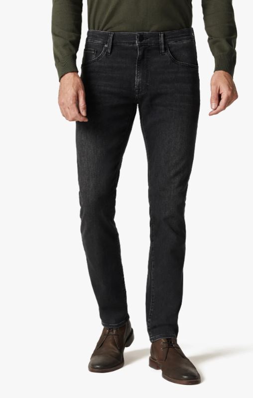 34 Heritage Cool Dark Smoke Refined Denim