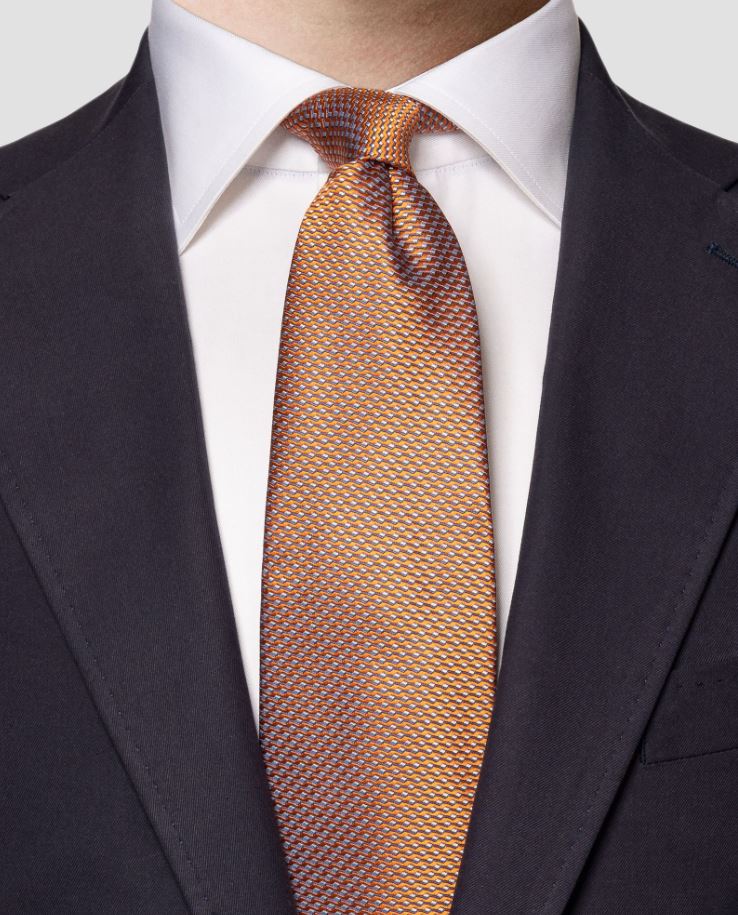 Eton Geometric Silk Tie